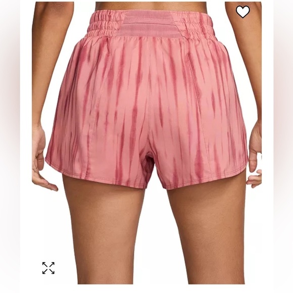 Nike Women's NEW W Tags One Dri-FIT High-Waist Brief-Lined Printed Shorts -Large - Picture 2 of 9